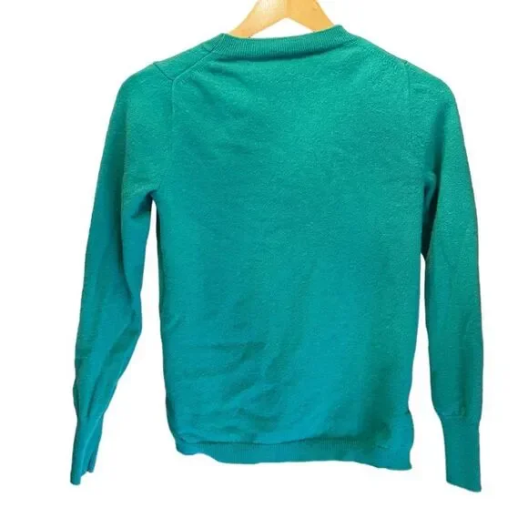 J. Crew Green Cashmere Sweater. Size Small. - Picture 7 of 14